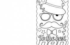 4 Free Printable Father's Day Cards To Color - Thanksgiving - Free Happy Fathers Day Cards Printable