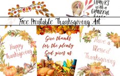 4 Gorgeous Free Printable Thanksgiving Wall Art Designs - Free Printable For Thanksgiving