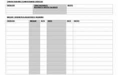 40+ Effective Workout Log & Calendar Templates – Template Lab – Free Printable Workout Log Sheets