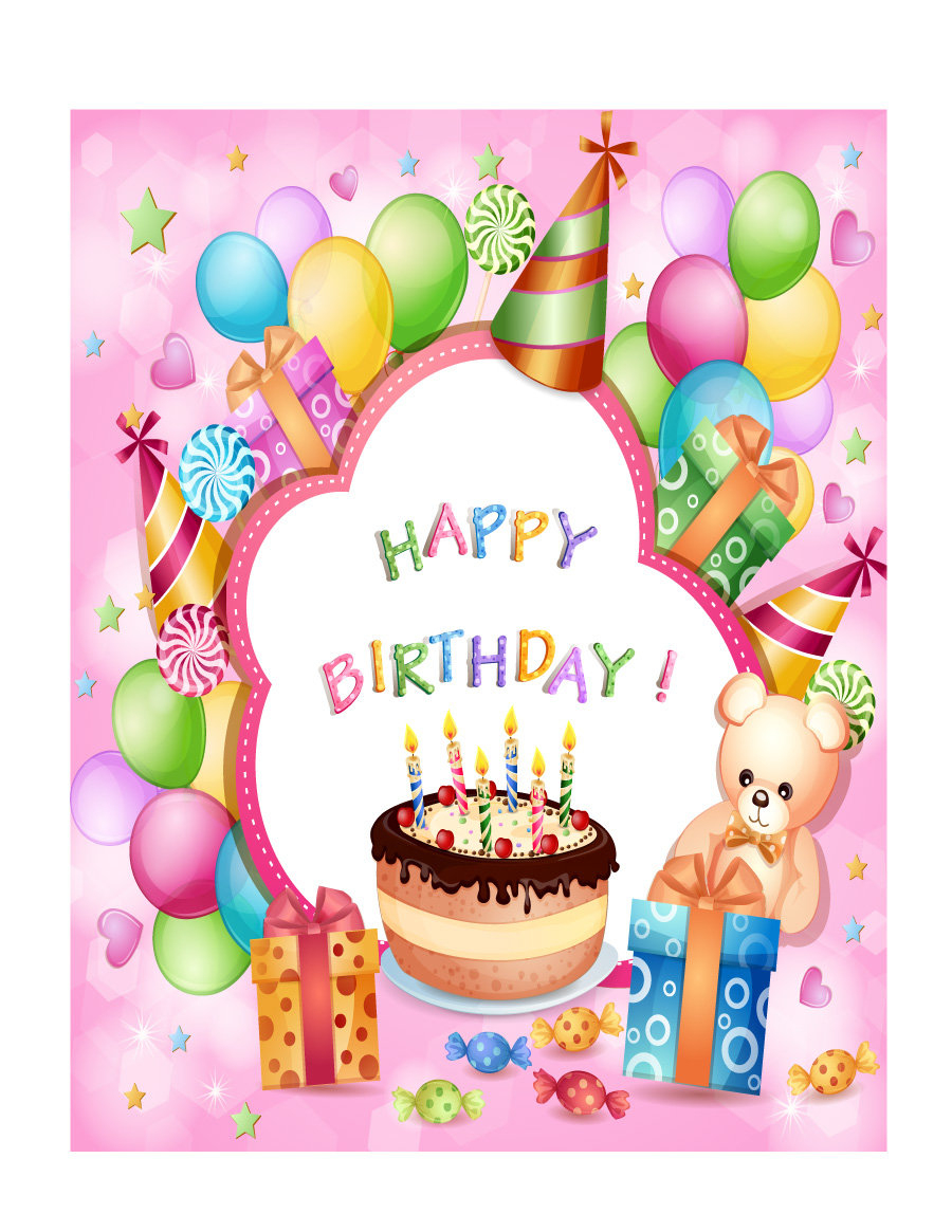 40+ Free Birthday Card Templates - Template Lab - Free Printable Personalized Birthday Cards