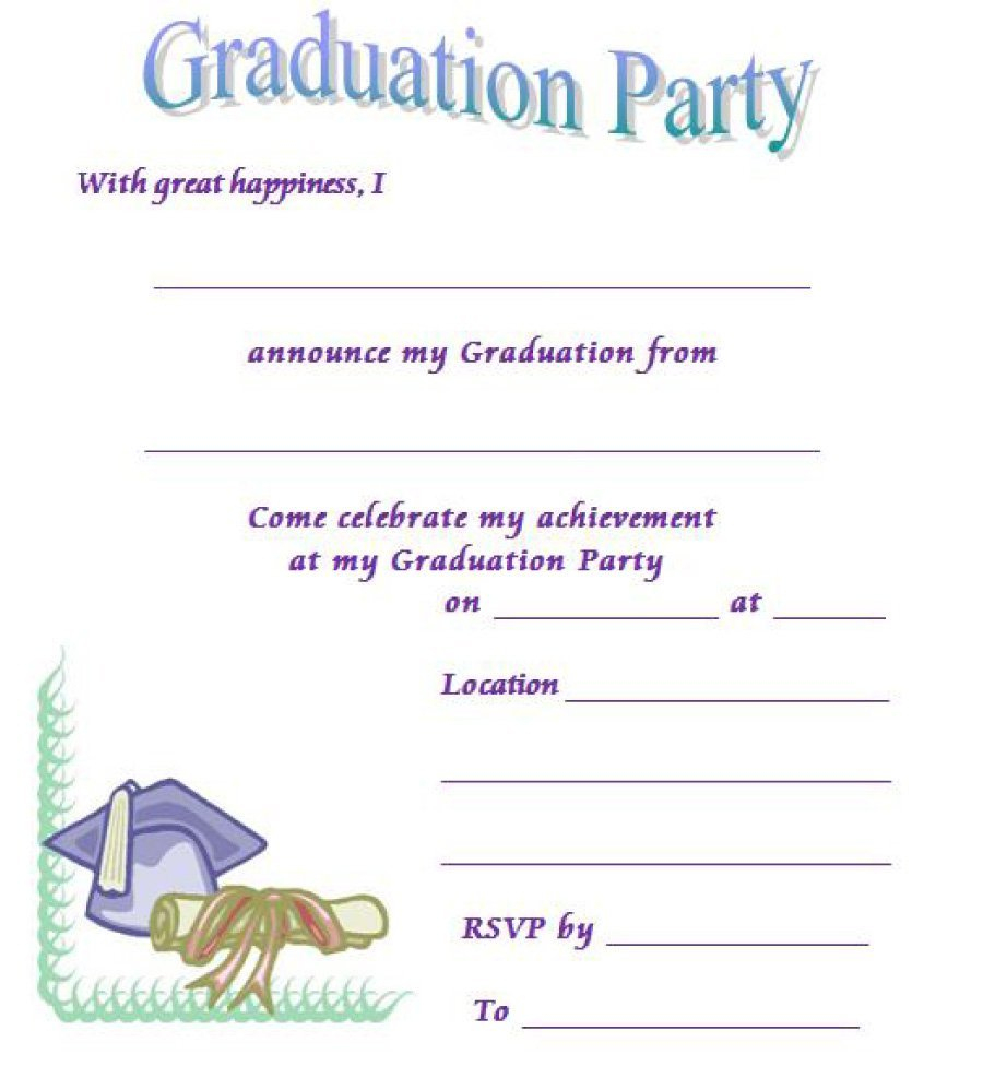 40+ Free Graduation Invitation Templates - Template Lab - Free Printable Graduation Dinner Invitations