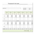 40 Free Timesheet / Time Card Templates   Template Lab   Time Card Templates Free Printable