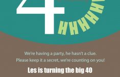40Th Surprise Birthday Invitations Printable | Free Printable - Free Printable Surprise 40Th Birthday Party Invitations