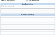44 Free Estimate Template Forms [Construction, Repair, Cleaning] - Free Printable Job Quote Forms