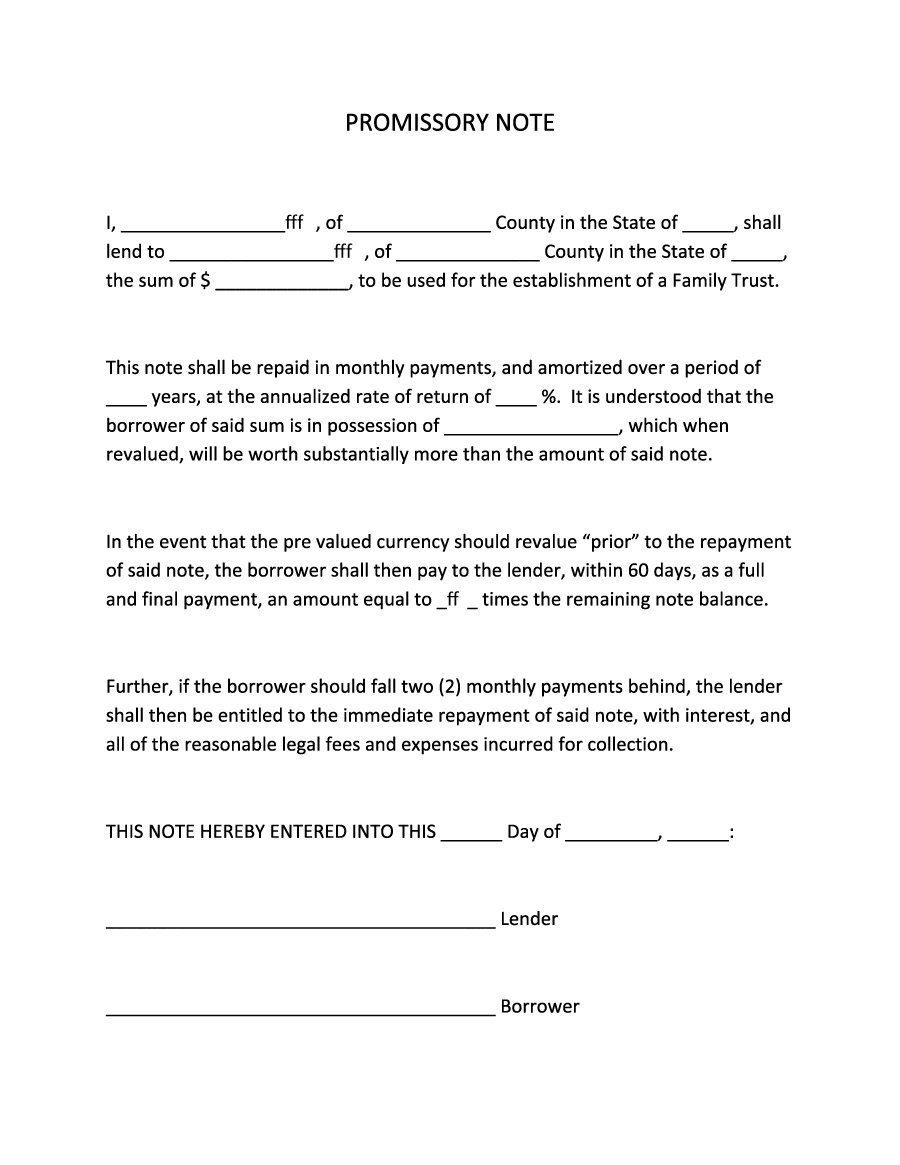 45 Free Promissory Note Templates &amp;amp; Forms [Word &amp;amp; Pdf] - Template Lab - Free Printable Promissory Note
