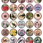 482 Best Cabochon Images On Pinterest In 2018 | Bottle Cap Images   Free Printable Cabochon Templates
