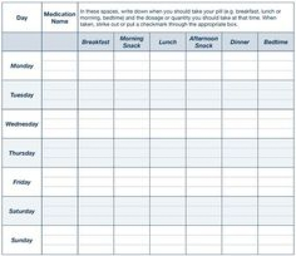 5 Best Images Of Free Printable Medication Log Sheets | Haley - Free Printable Medicine Daily Chart
