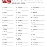 50+States+And+Capitals+Worksheet | School | Pinterest | States And   Free Printable States And Capitals Worksheets