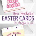 6 Free Printable Easter Cards Every Bunny Will Love | Holidays – Free Printable Easter Cards