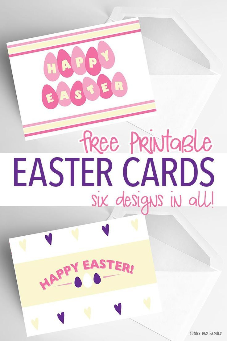 6 Free Printable Easter Cards Every Bunny Will Love | Holidays - Free Printable Easter Cards