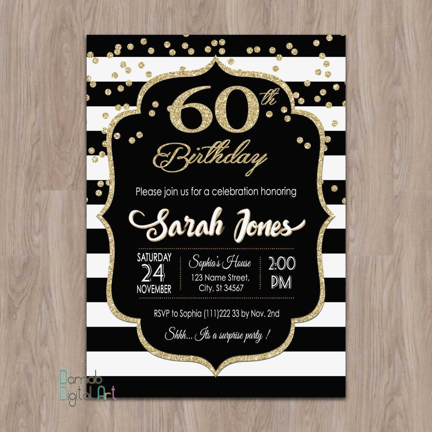 60Th Wedding Anniversary Invitations Unique Free Printable - Free Printable 60Th Wedding Anniversary Invitations