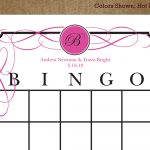 7 Best Images Of Printable Bridal Bingo Cards Free Pink Floral   Free Printable Bridal Shower Blank Bingo Games