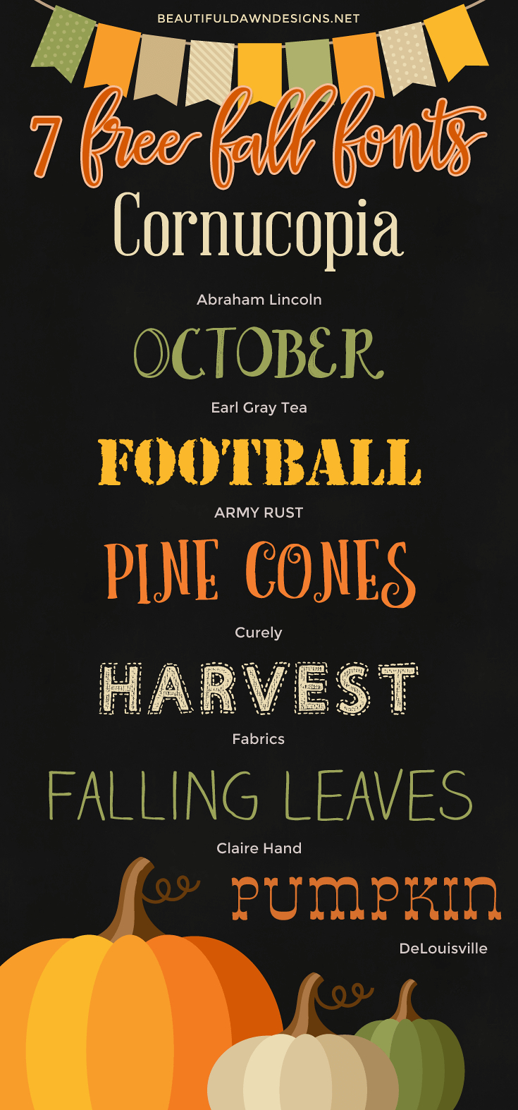 7 Free Fall Fonts (With Free Printable) | Font Series #25 - Free Printable Fonts