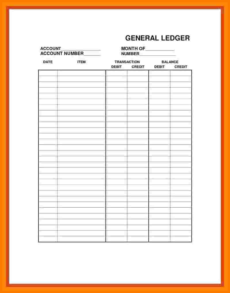 8+ Printable Ledger Paper Free | Ledger Review - Free Printable 4 Column Ledger Paper