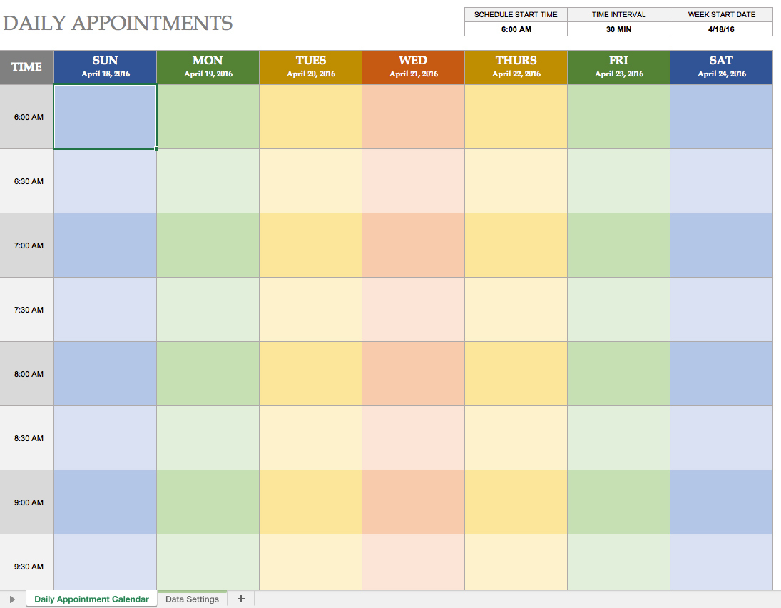 99+ Tag Appointment Sheet Template Excel Appointment Reminder - Free Printable Weekly Appointment Sheets