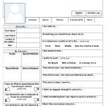A Free Printable "facebook" Page To Use On The First Day Of School   Free Printable Esl Worksheets For High School