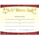 Ab Honor Roll Certificate Printable. Amazing B Honor Roll   Free Printable Honor Roll Certificates Kids