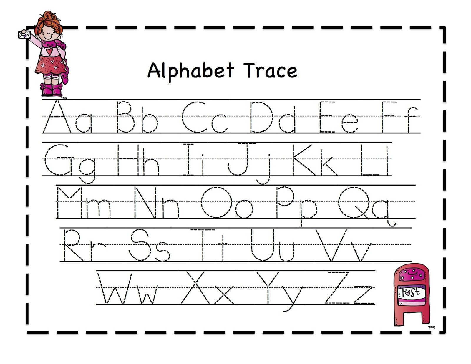 Abc Tracing Sheets For Preschool Kids | Kiddo Shelter | Alphabet And - Free Printable Preschool Worksheets Tracing Letters