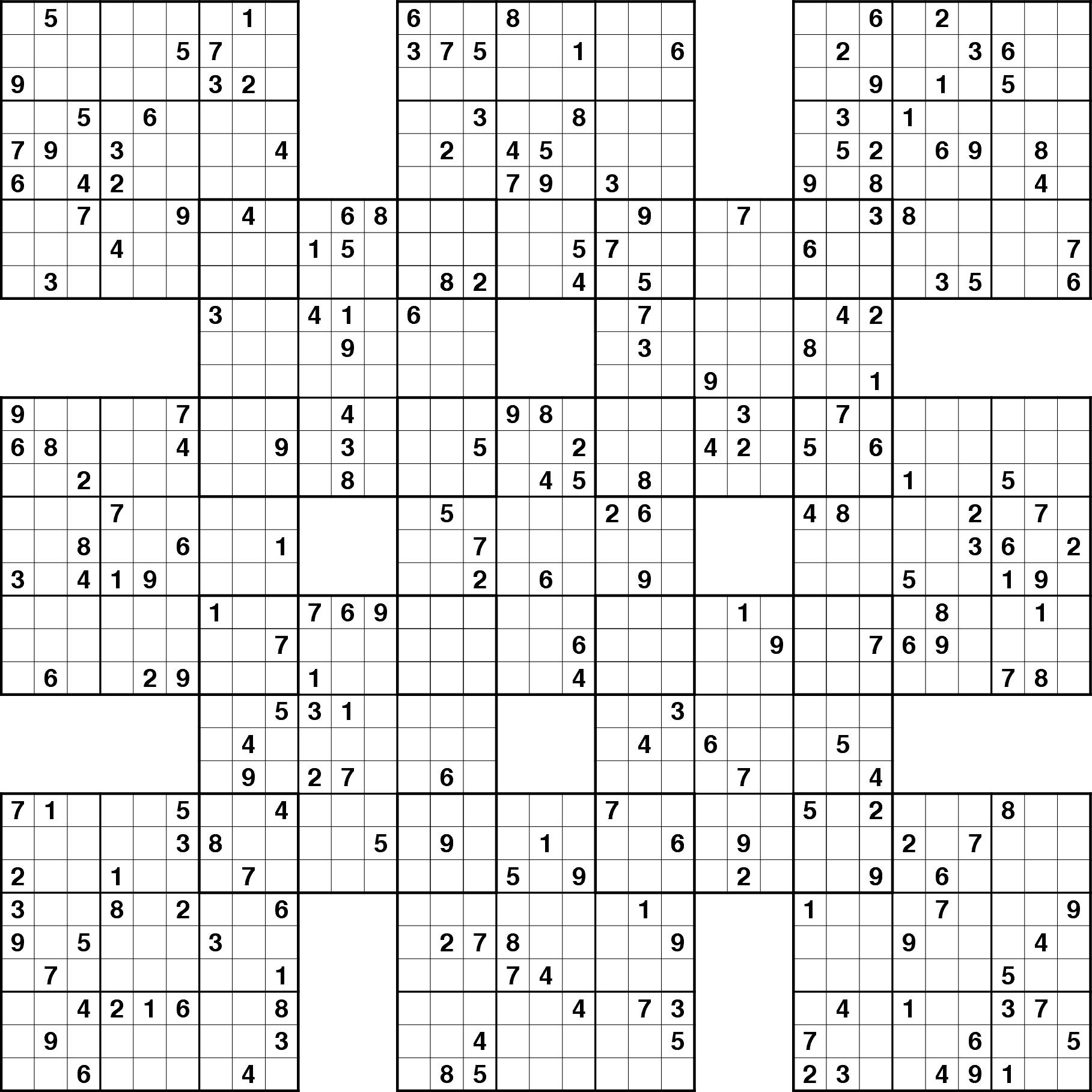 free printable 16 x 16 sudoku puzzles