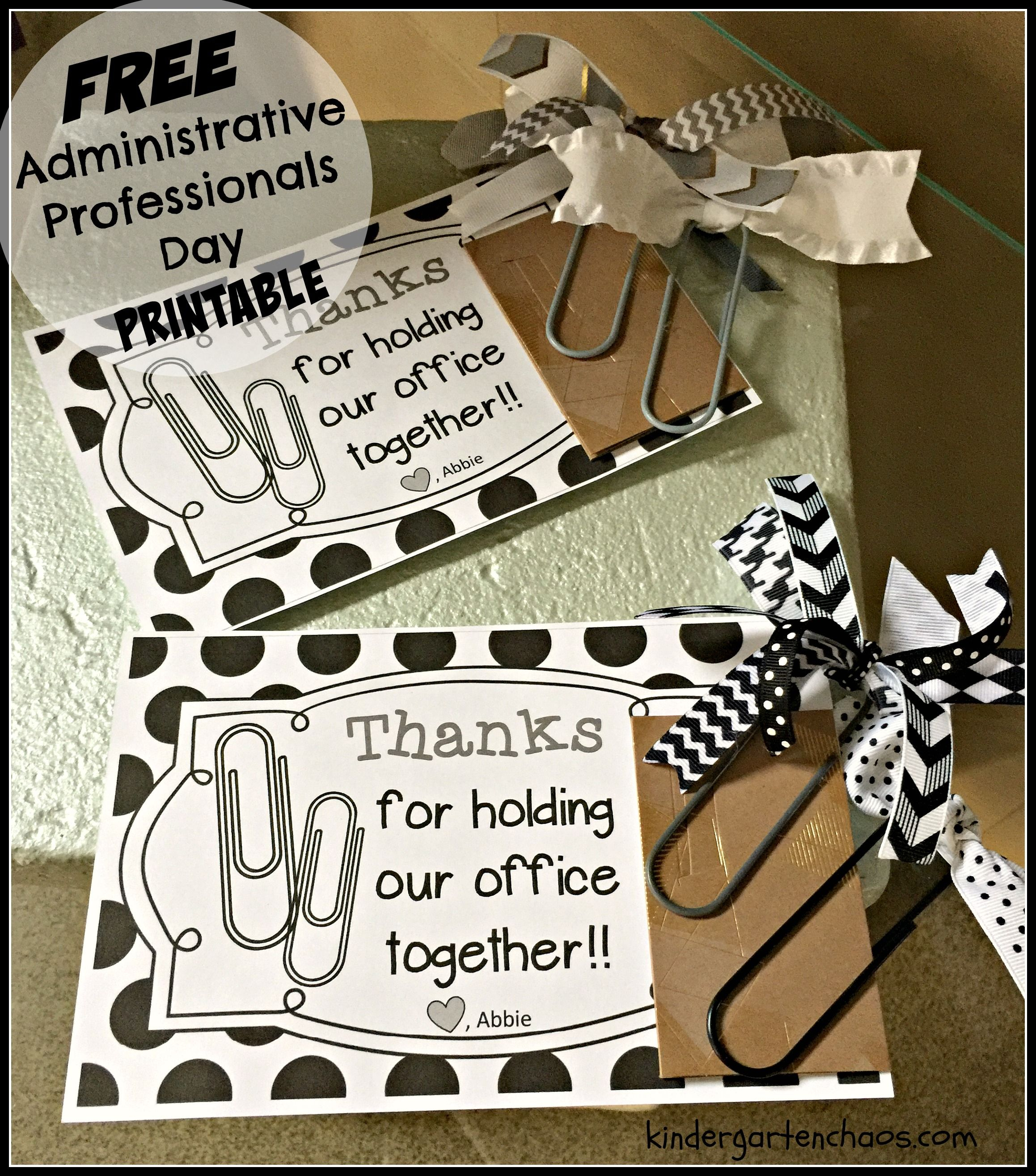 Administrative Professionals Cards Printable Free