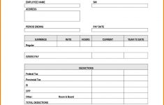Adp Paystub Template Payroll Sheet Editable Free Printable Check - Free Printable Blank Check Stubs