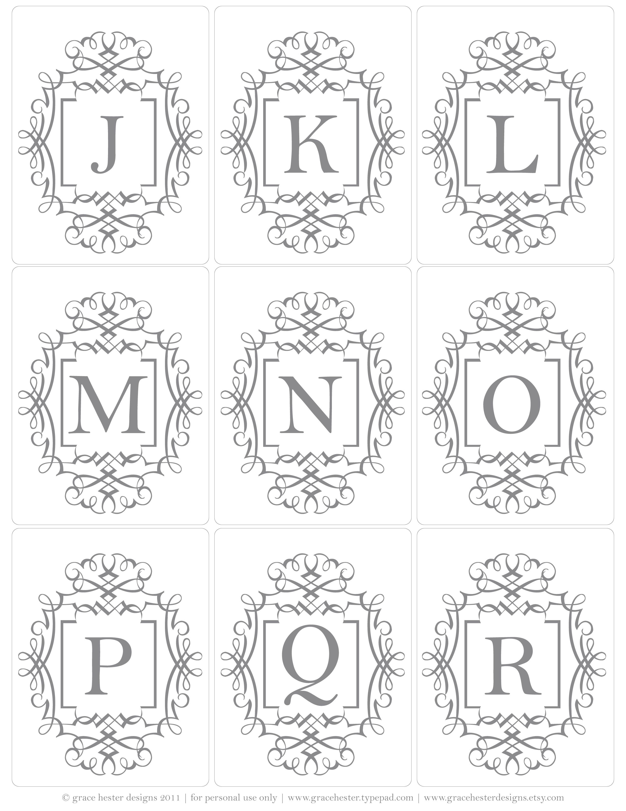 Álbum De Imágenes Para La Inspiración | Silhouette Cameo | Pinterest - Free Printable Monogram