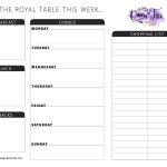 All New: Free Printable Meal Planner You Can Edit   Queen Of Free   Free Printable Weekly Dinner Menu Planner