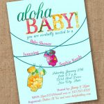 Aloha Baby Shower Invitation Luau Etsy Invitations 8 | Wadatlanta   Free Printable Luau Baby Shower Invitations