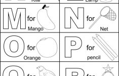 Alphabet Part Ii Coloring Printable Page For Kids: Alphabets - Free Printable Pages For Preschoolers