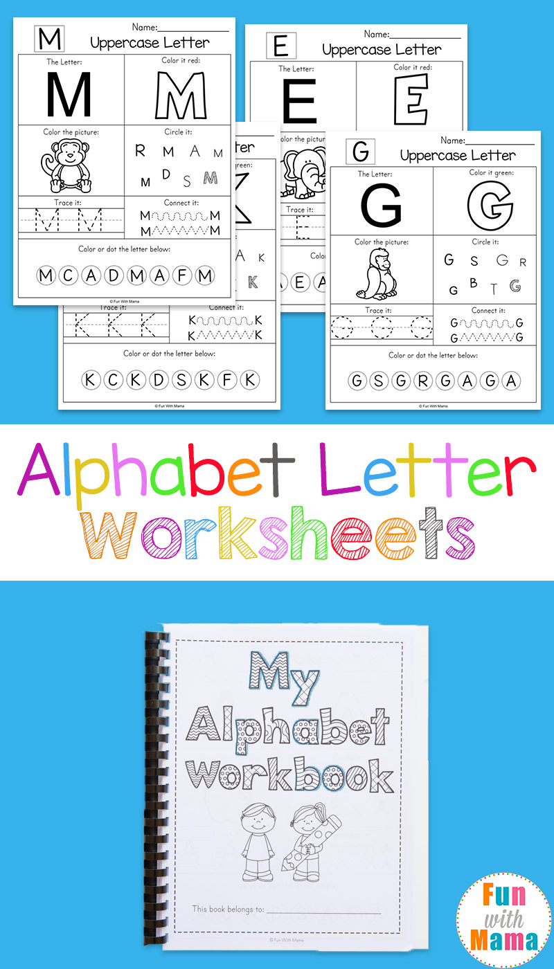 Alphabet Worksheets - Fun With Mama - Free Printable Abc Worksheets