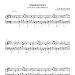 Amazing Gracetraditional Piano Sheet Music | Intermediate Level   Free Printable Sheet Music For Piano