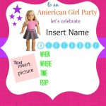 American Girl Party Invitations • American Girl Ideas | American   American Girl Party Invitations Free Printable