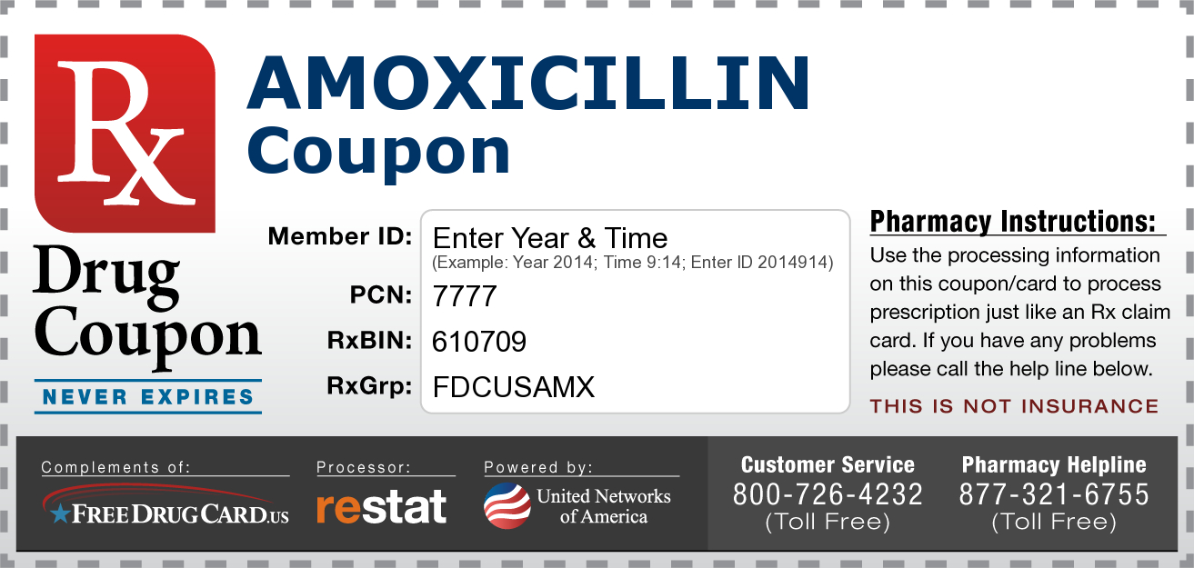 Amoxicillin Coupon - Free! No Registration Required! Www - Free Printable Coupons Without Downloading Or Registering