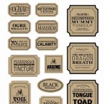 Apothecary Jar Labels | Toil & Trouble Collection (Page 3 • Colored   Free Printable Apothecary Jar Labels