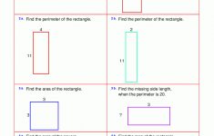 Area And Perimeter Worksheets (Rectangles And Squares) - Free Printable Perimeter Worksheets 3Rd Grade