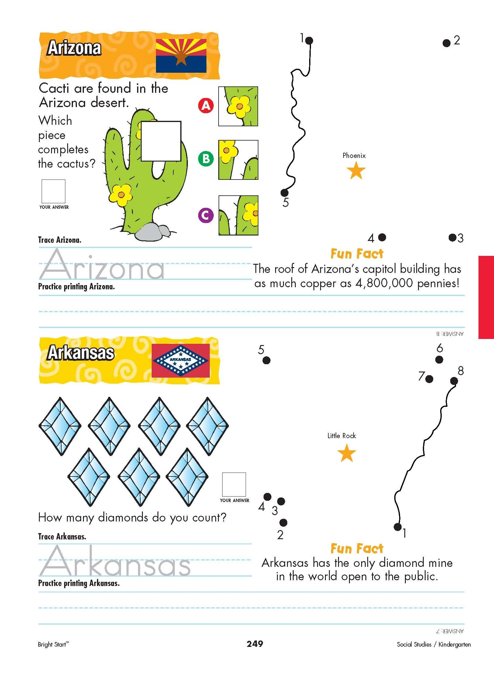 Arizona And Arkansas! From Shore To Shore, Begin Your - Free Printable Arkansas History Worksheets