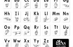 Asl Alphabet Chart - Printer Friendly | Classroom Makeover - Spanish Alphabet Flashcards Free Printable