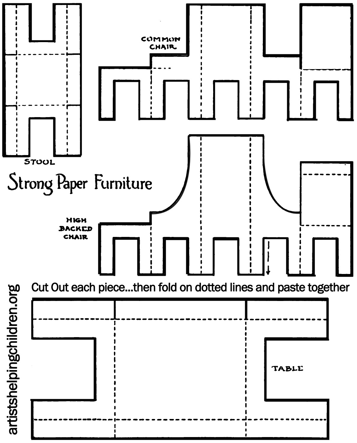 At Printable Furniture Templates - Template Ideas – Mentalrealestate - Free Printable Dollhouse Furniture Patterns