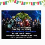 Avenger Birthday Invitations | Birthdaybuzz   Avengers Party Invitations Printable Free