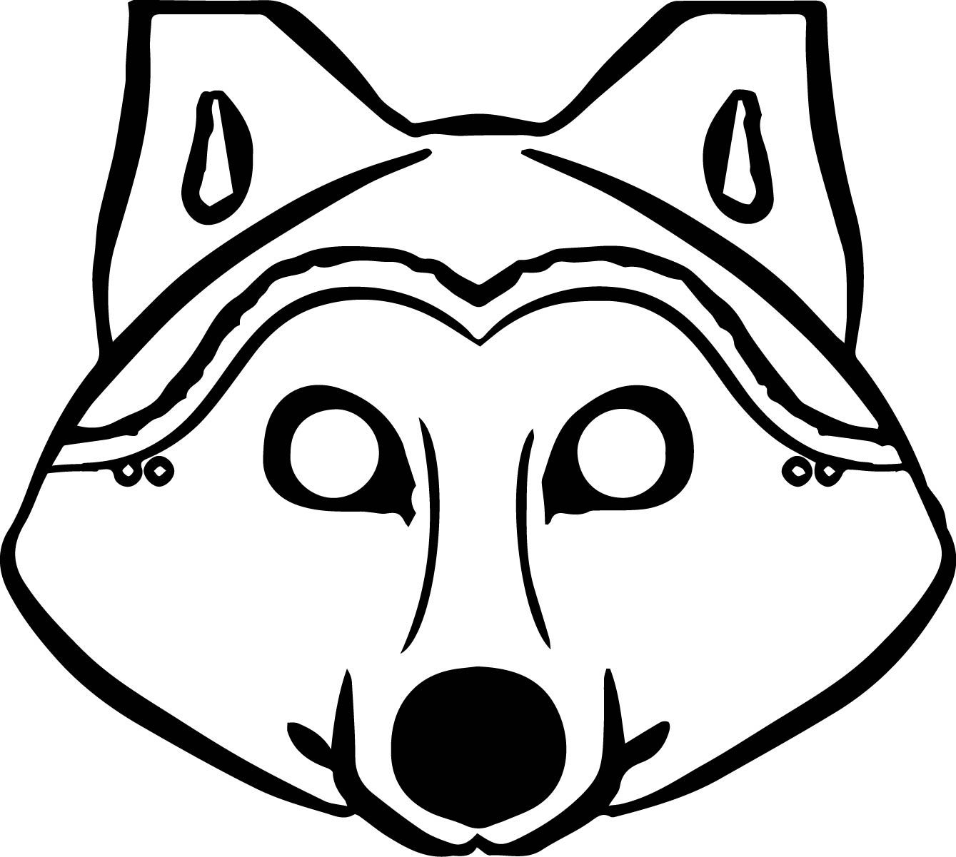 Awesome 3 Pigs Wolf Mask Coloring Pages | Wecoloringpage | Wolf Mask - Free Printable Wolf Mask