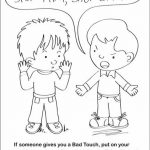 Awesome Good Touch Bad Touch Coloring Book Images   Printable   Free Printable Good Touch Bad Touch Coloring Book