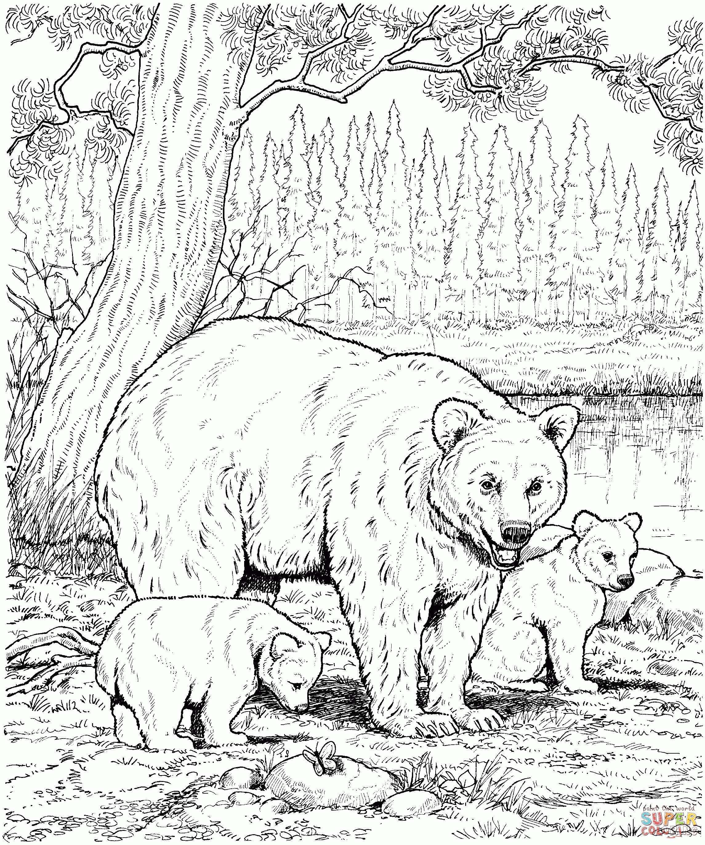 Baby Animals Coloring Pages | Free Printable Pictures - Free Printable Realistic Animal Coloring Pages