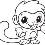 Baby Monkey Coloring Printable | E.v.a | Pinterest | Monkey Coloring   Free Printable Monkey Coloring Sheets