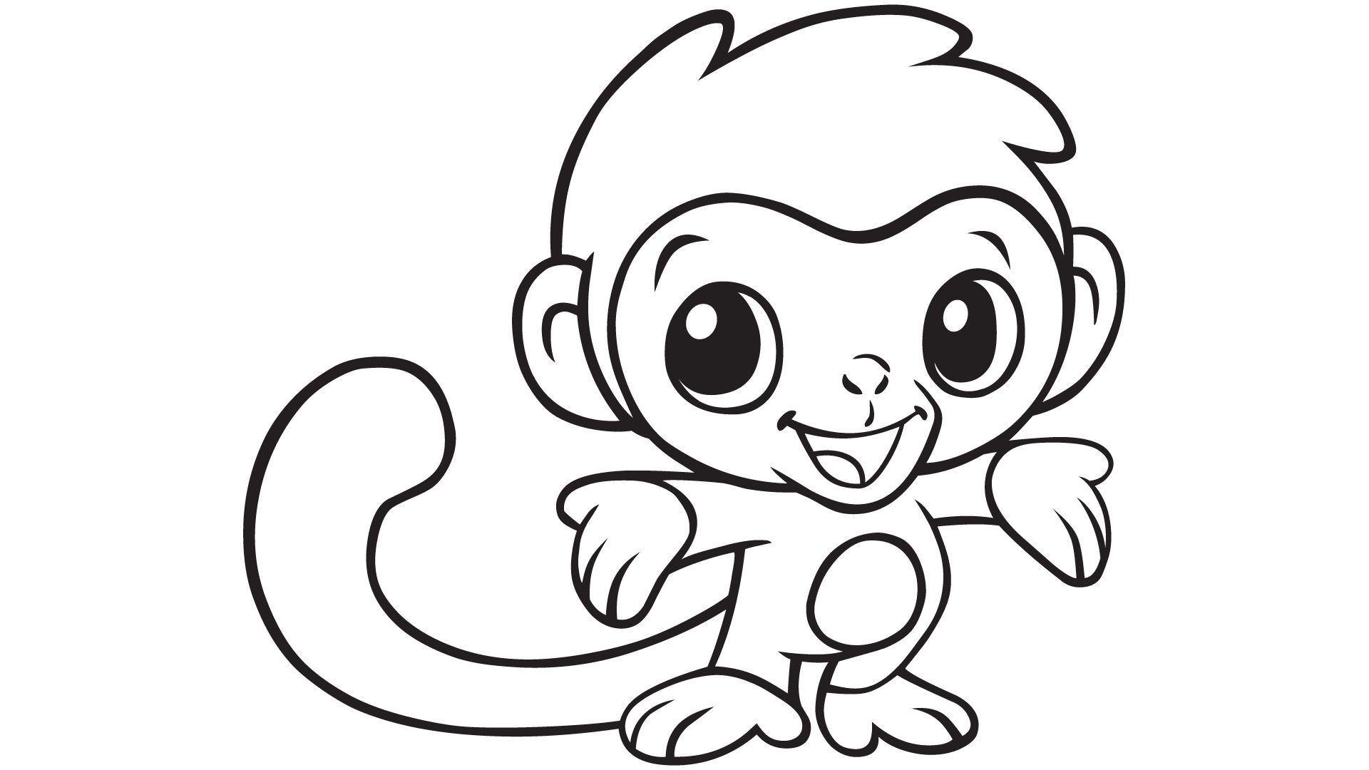 Baby Monkey Coloring Printable | E.v.a | Pinterest | Monkey Coloring - Free Printable Monkey Coloring Sheets