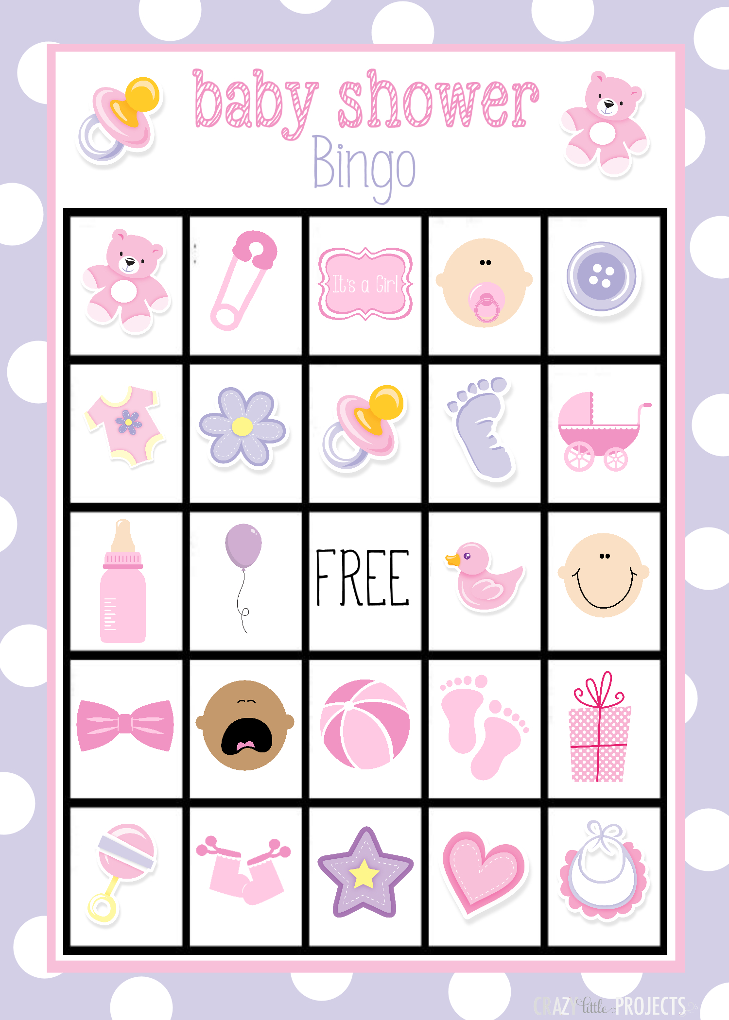 Baby Shower Bingo Cards - Free Printable Baby Shower Bingo Cards Pdf