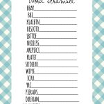 Baby Shower Games Word Scramble – Frugal Fanatic – Free Printable Baby Shower Games