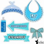 Baby Shower. Photo Booth Baby Shower: Printable Baby Shower Photo   Free Printable Boy Baby Shower Photo Booth Props