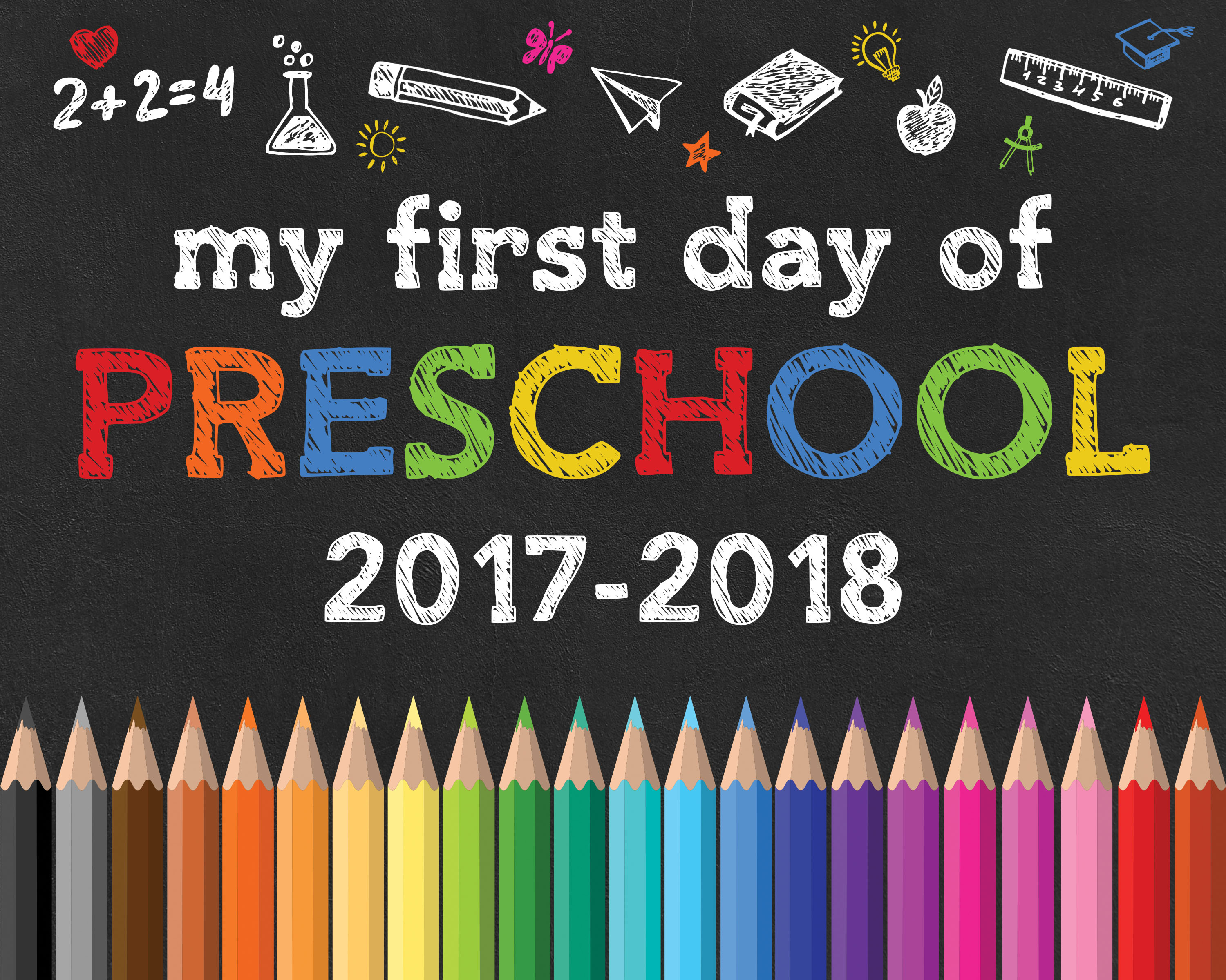 Back To School Free Printable Chalkboard Signs - The Cottage Market - Free Printable First Day Of School Signs 2017
