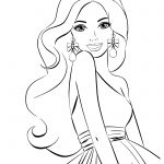Barbie Coloring Page | Colour Me Badd | Pinterest | Barbie Coloring   Free Printable Barbie Coloring Pages