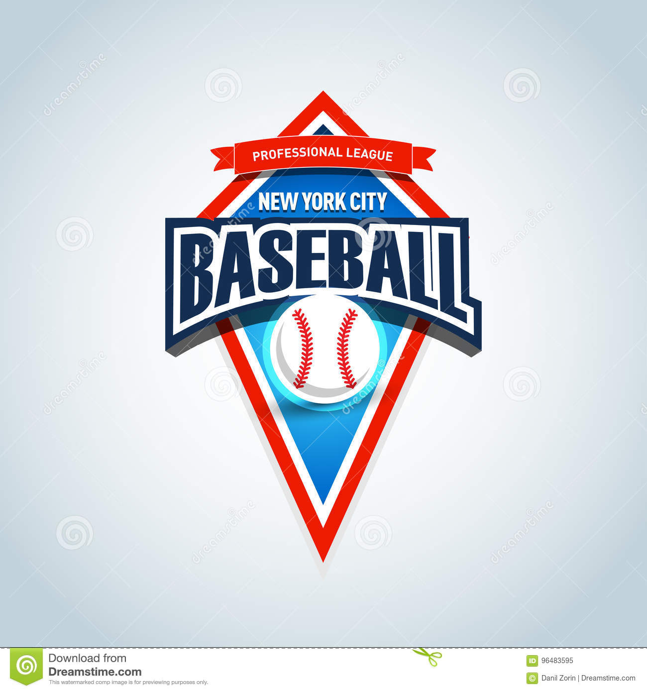 Baseball Team Logo Template. Baseball Emblem, Logotype Template, T - Free Printable Baseball Logos